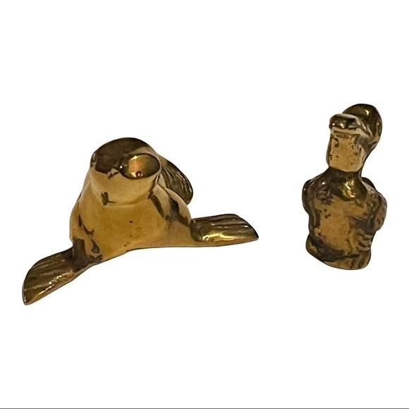 Vintage brass pelican & seal ocean figurines 2.5” tall. - Picture 4 of 8